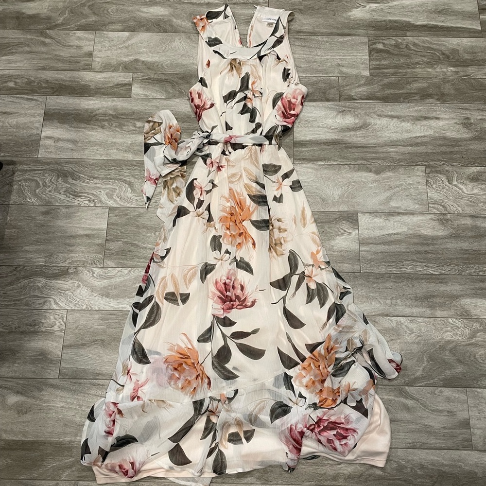 Calvin Klein maxi dress high neck